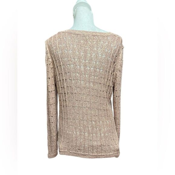 Anthropologie Pilcro Long Sleeve Open Stitch Netter Sweater - Picture 5 of 7